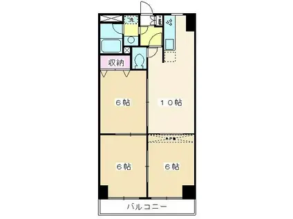 センチュリー朝霞台(3LDK/7階)の間取り写真