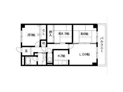 ラ・セゾン(3LDK/2階)の間取り写真