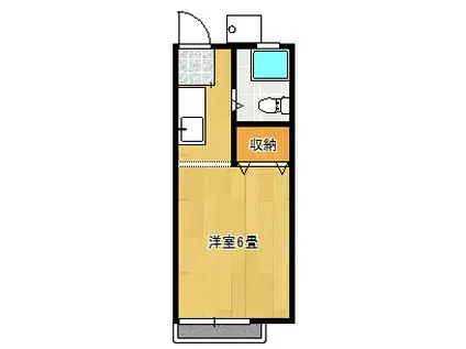 ニチエイハイツ(1K/2階)の間取り写真
