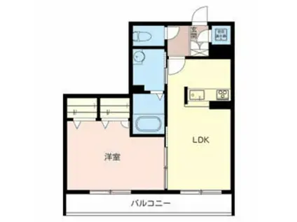 メゾンド風薫る(1LDK/2階)の間取り写真