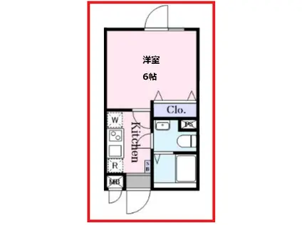 ヴィスタ町屋(1K/4階)の間取り写真
