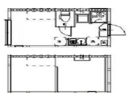 カルーセルエルドラド(ワンルーム/2階)の間取り写真
