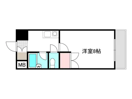 NAKASHIMA BLD(1K/2階)の間取り写真