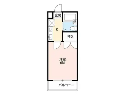 プログレス甲府(1K/3階)の間取り写真