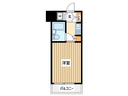 ライオンズマンション新横浜A館(ワンルーム/3階)の間取り写真