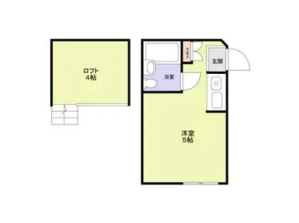 ダイヤモンドビル東日本橋第3(ワンルーム/2階)の間取り写真