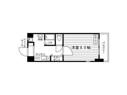 LEGEND OZONE(1K/7階)の間取り写真