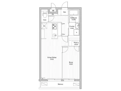 アーバンパーク東向島(1LDK/1階)の間取り写真