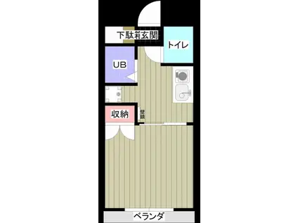 エル花園(1K/3階)の間取り写真