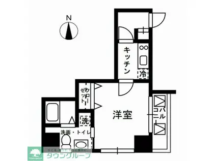 新品きマンション中野11(1K/3階)の間取り写真
