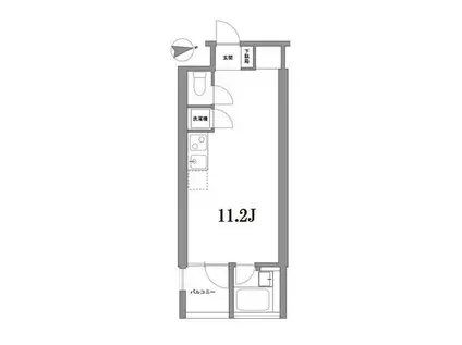 ラグゼナ東高円寺(ワンルーム/2階)の間取り写真