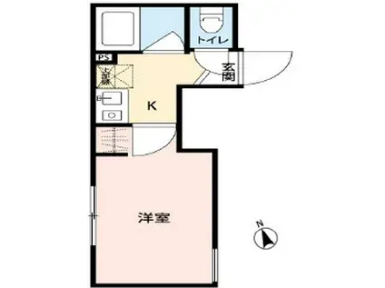 パークノート江古田(1K/3階)の間取り写真