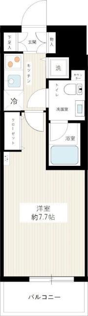 HYS YOKOHAMA FELICE(1K/10階)の間取り写真