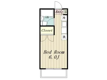 グランドール横倉(1K/2階)の間取り写真