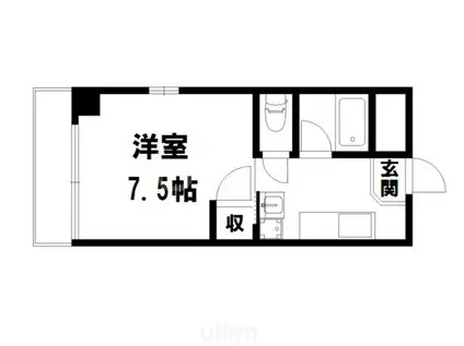 メゾンF(1K/5階)の間取り写真