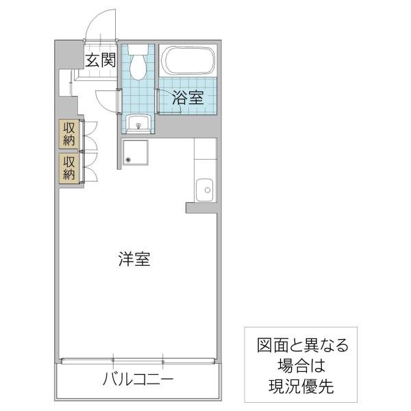 ジュネス並木(ワンルーム/2階)の間取り写真