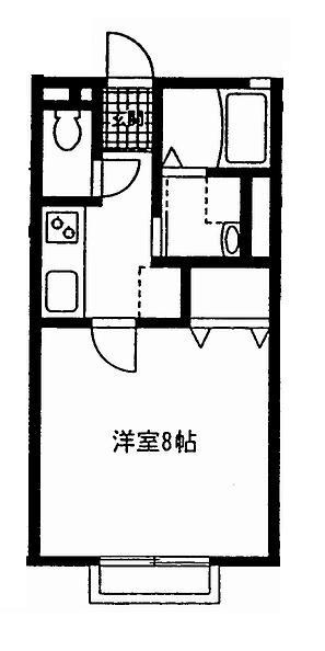 ルミエール(1K/2階)の間取り写真