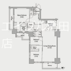 Fリミテッド北広島(3LDK/4階)の間取り写真