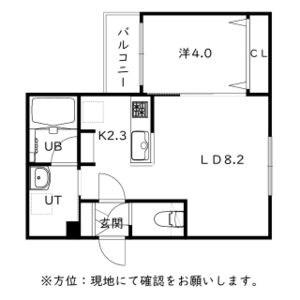 フェーラシュヴァル元町(1LDK/1階)の間取り写真
