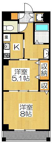 パークウォーク京都東山(1LDK/1階)の間取り写真