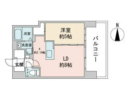 モデナフィネスト(1LDK/10階)の間取り写真