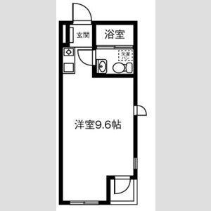 フジメゾン矢作(ワンルーム/1階)の間取り写真