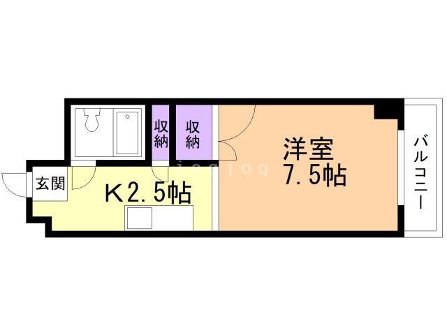 BETTER・R03(1K/3階)の間取り写真