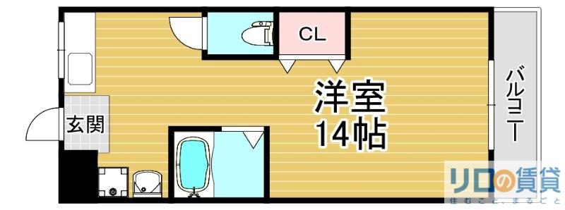 第1東昌ハイツ(2DK/3階)の間取り写真
