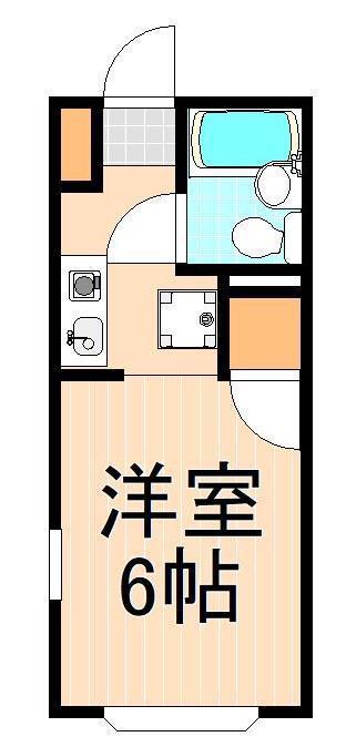 セントラルハイツ(ワンルーム/2階)の間取り写真