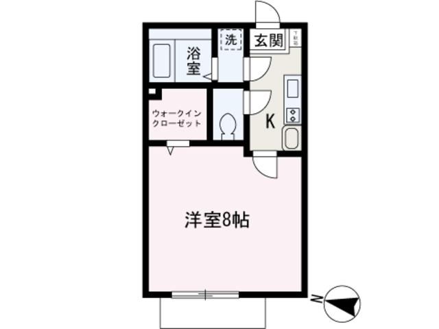 BESTSTAGE 2ND(1K/2階)の間取り写真