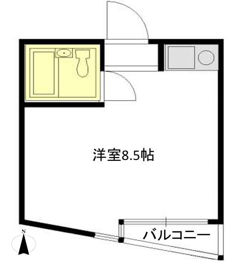 アーバンヒルズ小金井(ワンルーム/3階)の間取り写真