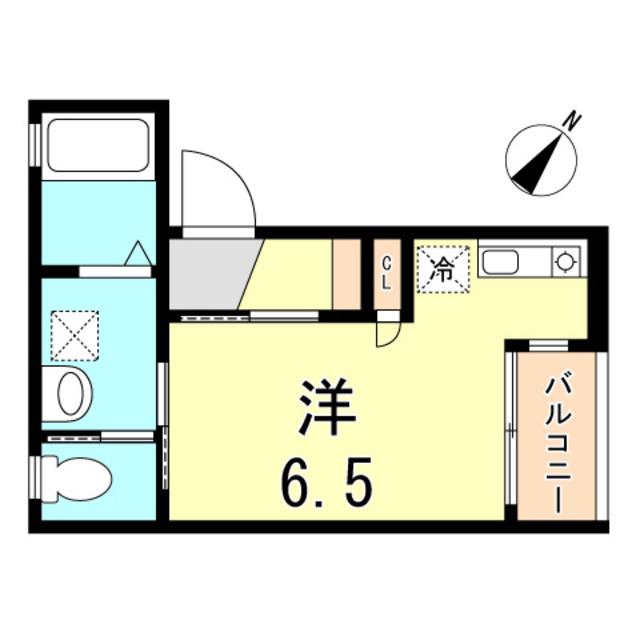 グランメール梅ヶ香町ANNEX(1K/3階)の間取り写真