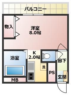 メモリーホーム11号館(1K/3階)の間取り写真