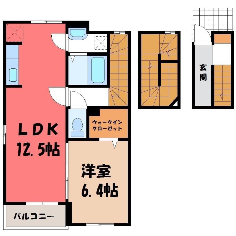 アロッジオEX(1LDK/3階)の間取り写真