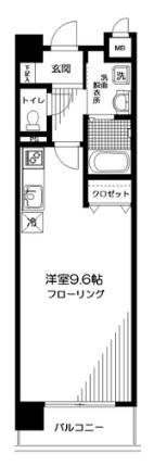 カーサグランデ生麦(ワンルーム/2階)の間取り写真