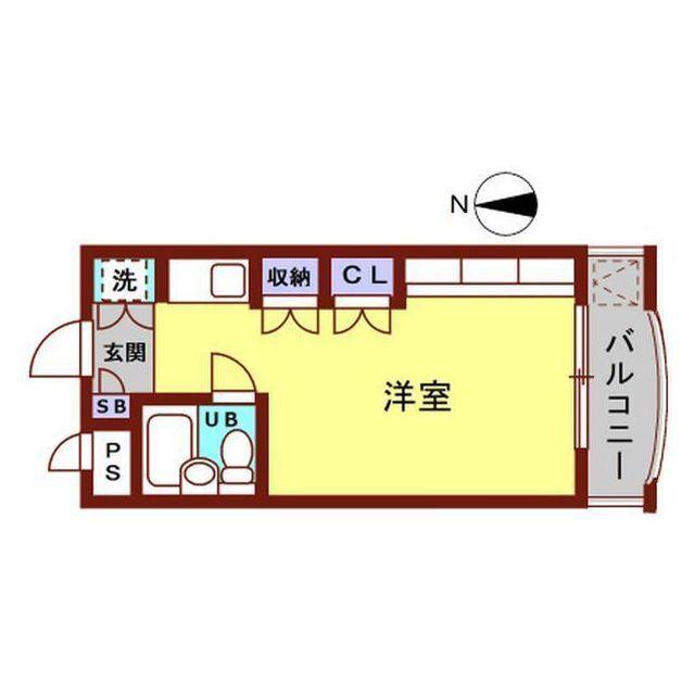 イーストガーデン金沢(ワンルーム/3階)の間取り写真