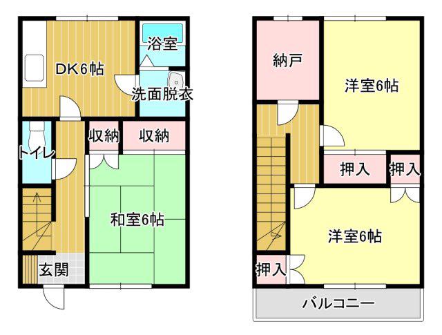 トレインサイドB(3SDK/1階)の間取り写真