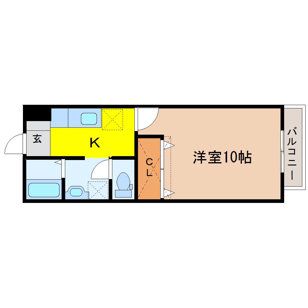 ドレミ館(1K/2階)の間取り写真
