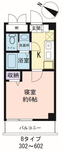 LA MAISON COUP DE COEUR M1(1K/4階)の間取り写真