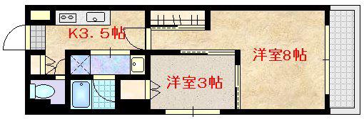 SOLEADO SENDA (2K/9階)の間取り写真