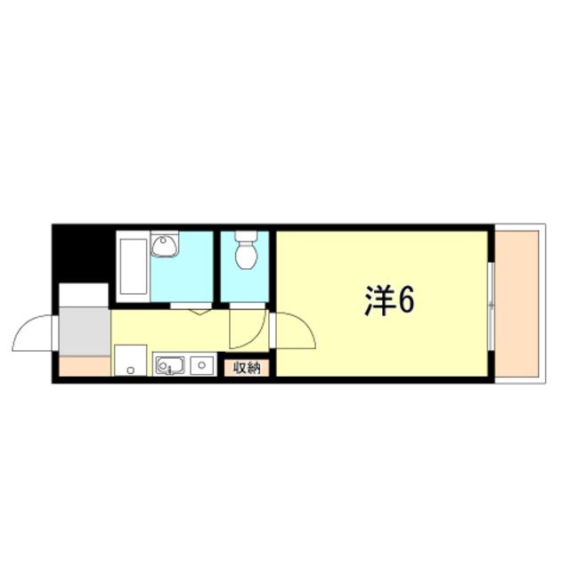 ルックハイツII(1K/2階)の間取り写真