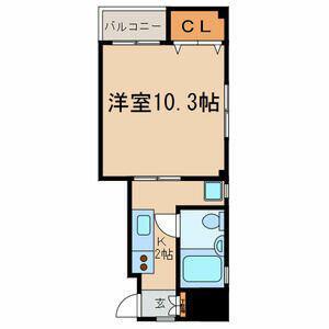 マキハイツ(1K/2階)の間取り写真
