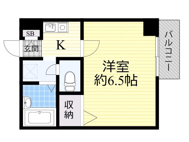 COLLECTION桜ノ宮Ⅰ(1K/2階)の間取り写真