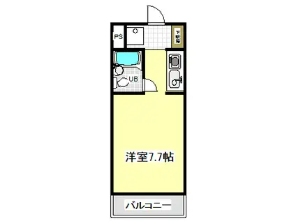 アオヤマハウス(1K/2階)の間取り写真