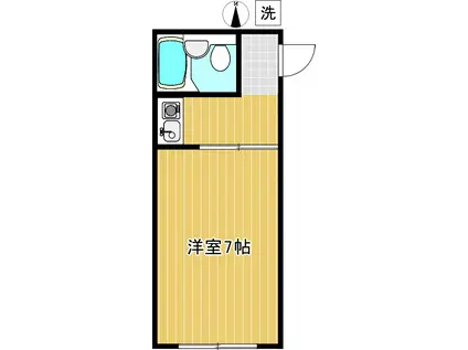 プチメゾン(1K/1階)の間取り写真