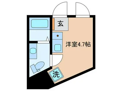 HJ PLACE 神楽坂II(ワンルーム/4階)の間取り写真