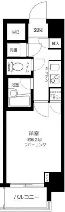 パレステュディオ浜松町 1階階 間取り