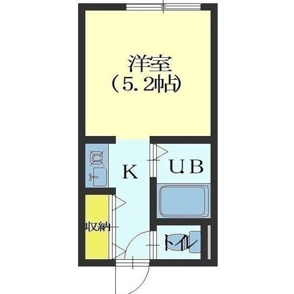 RICO RICH (1K/5階)の間取り写真