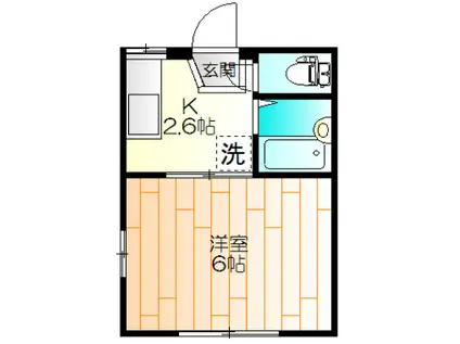コトー日吉(1K/2階)の間取り写真