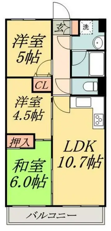 ライオンズマンション立石リバーサイド 3階階 間取り